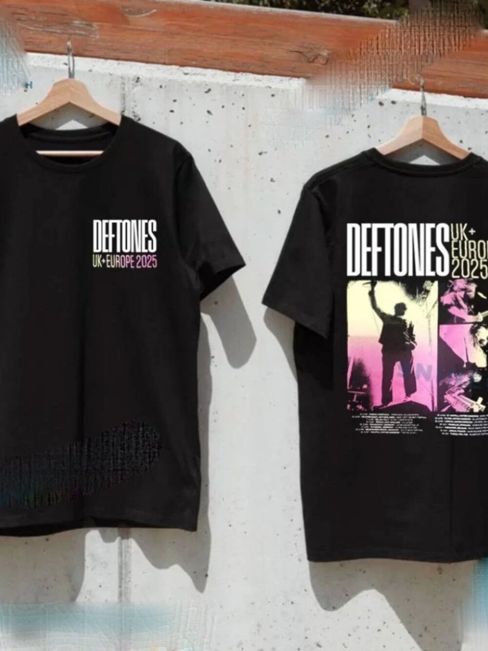 Deftones UK + Europe 2025 Tour Merch T-shirt
